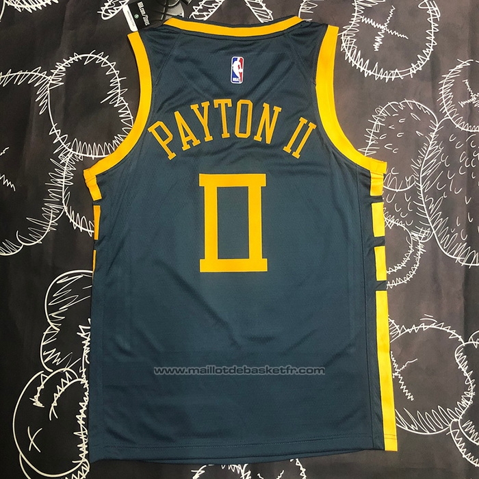 Maillot Golden State Warriors Gary Payton II #0 Ville 2018-19 Bleu
